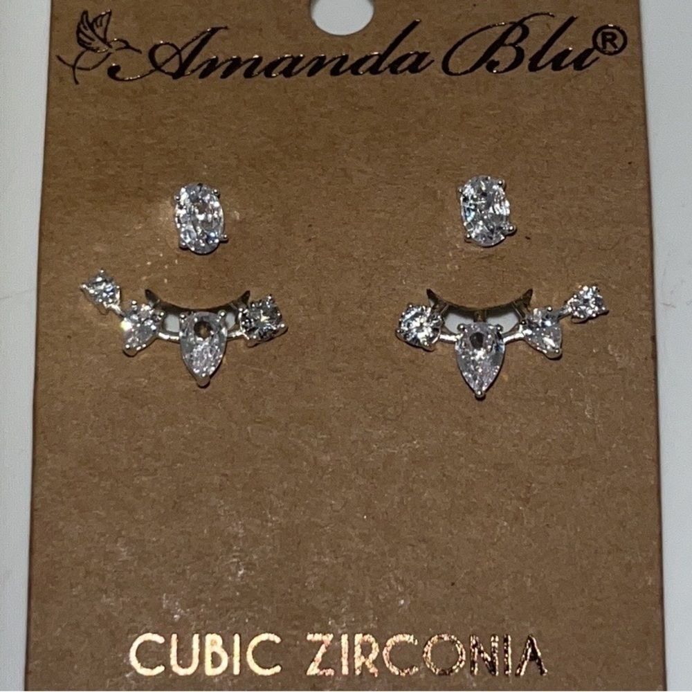 Silver Cubic Zirconia Earrings